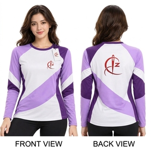 เสื้อยืดแขนยาวผู้หญิงคุณภาพพรีเมียมขายส่งแบบเรียบๆ สำหรับโปรโมชั่น เสื้อยืดแขนยาวคุณภาพดีใส่สบาย - Product Image 6