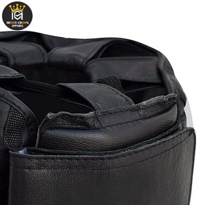 Protège-tête professionnel en cuir PU pour la formation de kickboxing Muay Thai Logo personnalisé équipement de sécurité de boxe avec haute protection - Product Image 6