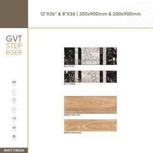 Escalón y elevador de porcelana 200x900mm 300x900mm | Azulejos antideslizantes duraderos para escaleras - Product Image 1