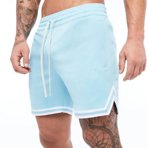 OEM <b>Mens</b> Basketball <b>Shorts</b> Custom Logo Embroidery Breathable Mesh Design Casual Mid 100% Polyester Anti-Wrinkle Print - Product Image 6
