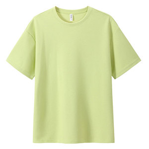 Camiseta holgada de algodón 2025 para hombre 100%, cuello redondo con Diseño ancho y camisas estampadas con patrón sólido - Product Image 5