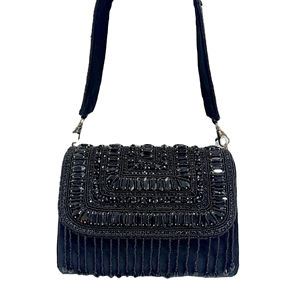 Designer Handmade Stone Beaded Evening <b>Clutch</b> Bag Women <b>Clutch</b> Bags Bridal/Wedding/Partywear <b>Pearl</b> <b>Clutch</b> Bags - Product Image 1