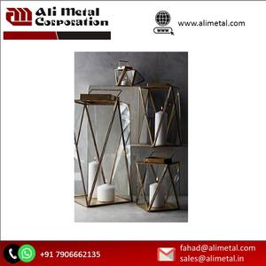 Lanterne en verre de fer en forme de maison de style européen bougeoir coupe-vent de vente chaude pour la décoration de Noël à la maison autre bougie - Product Image 2