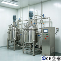Cuve de mélange industrielle en acier inoxydable 304 avec agitateur, pour liquides chimiques, capacité 200L-5000L, certifiée CE ISO
