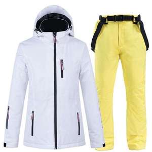 Traje de esquí de Snowboard para mujer, ropa de esquí de nieve impermeable para hombre, traje de nieve de esquí para mujer, chaqueta con capucha para hombre, Invierno - Product Image 6
