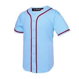 Camiseta de béisbol con botones de retroceso para hombres, camisas informales para Jóvenes, uniforme deportivo de equipo activo japonés de manga corta sólida - Product Image 2