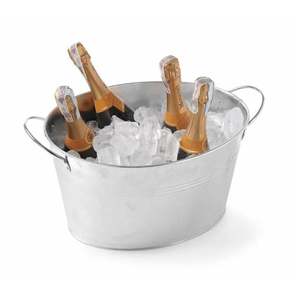 Seau à glace rond en acier inoxydable, cuve à vin avec poignée en métal pour intérieur, extérieur, Restaurant, seau à bière pour fête, Bar, maison, mariage - Product Image 5