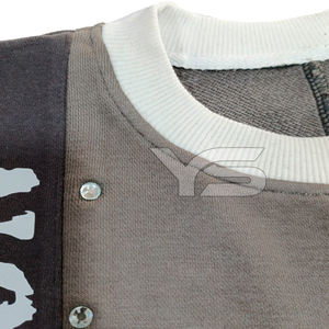 เสื้อยืดผู้ชายประดับพลอยเทียมทรงโอเวอร์ไซส์ดีไซน์ตามสั่งลายโลโก้แวววาวแวววาวแวววาวสินค้ามาใหม่ - Product Image 3