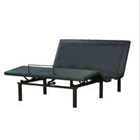 Lit pliant moderne et réglable avec massage, taille standard, assemblage facile KD, promotionnel, prêt à l'exportation, mobilier de chambre avec rangement