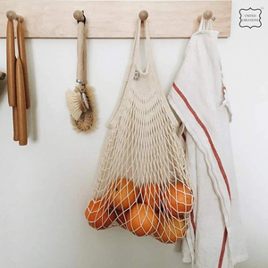 Reusable Cotton Mesh Bags Vegetable <b>Fruit</b> Packaging Market Large Capacity <b>Net</b> Canvas Grocery Tote Bag for Shopping - Product Image 3