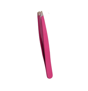 Pinzas para cejas de acero inoxidable de color rosa, tamaño 9,5 cm, pinzas para manicura, punta puntiaguda, herramienta de belleza duradera para uso doméstico, 9,5 cm - Product Image 1