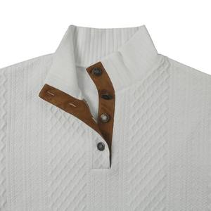 2025 vendedor caliente transfronterizo hombres Casual de manga larga Jacquard tejido suéter cuello alto Otoño Invierno - Product Image 6