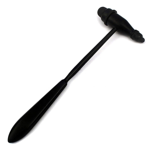 Tromner Manual percusión reflejo martillo negro neurológico diagnóstico instrumento MOL seguridad estándar base instrumento quirúrgico - Product Image 4
