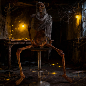 Nhà Ma Ám chuyên nghiệp chống đỡ hình Zombie mới đến bộ xương thực tế đáng sợ có thể sạc lại - Product Image 1