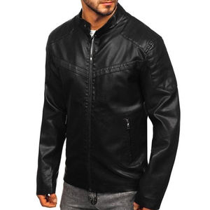 Veste en cuir pour homme pour motard en cuir d'agneau véritable vieilli Matériau de qualité supérieure Vestes pour homme grande taille Veste en cuir - Product Image 4