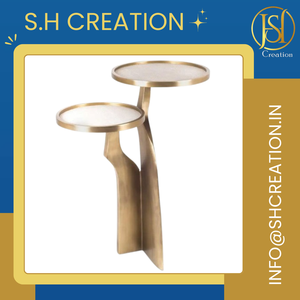 Mesa de centro de metal redonda de diseño moderno de grado premium con 2 muebles de sala de estar en venta por exportadores - Product Image 3