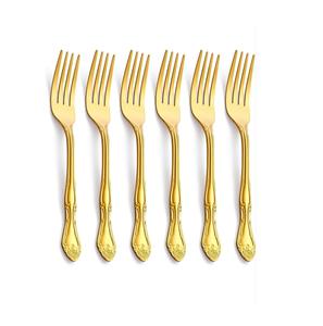 Meilleure qualité exportateur et vendeur de l'Inde maison dîner cuillère fourchette en acier inoxydable or poli ensemble de couverts - Product Image 5