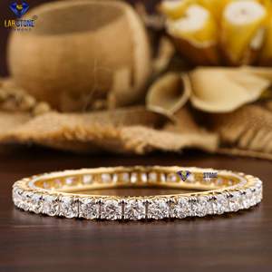 EF-VS เพชรกลม39.78 TDW กำไลข้อมือทองคำสีเหลืองกำไลข้อมือสวยหรูตลอดกาล - Product Image 3