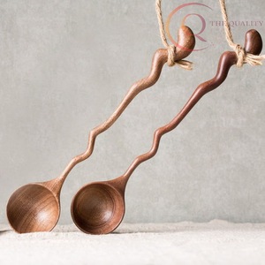 Juego de Cubiertos de Madera Pulida a Mano, Utensilios de Madera Natural Aptos para Alimentos para la Cena Diaria - Product Image 1