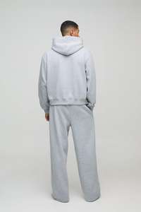 Pantalon de survêtement à capuche Boxy surdimensionné personnalisé dans le monde entier ensemble de jogging avec survêtement de pantalon cargo et design à capuche appliqué en détresse - Product Image 3