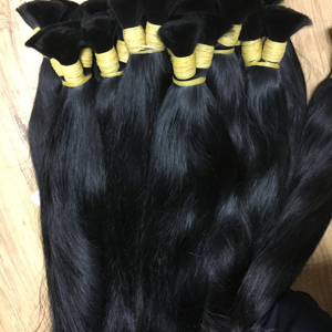 Vendeur de cheveux 100% humains de bébé cheveux vierges Remy cheveux soyeux et droits 10-30 pouces pas pour le blanchiment - Product Image 1