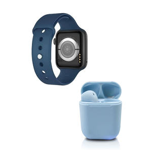 Kit de Reloj Inteligente T500+ Twins Azul - Product Image 4