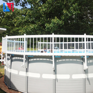 Hàng Rào Hồ Bơi Trên Mặt Đất 24 Inch Màu Trắng Chất Lượng Cao Bán Chạy Với Nhiều Bộ Dụng Cụ Khác Nhau - Product Image 3