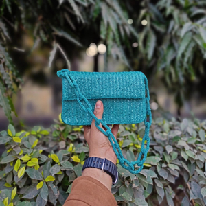 <b>Summer</b> Fashion Women Beaded Purse Woven Handmade Embroidery <b>Crossbody</b> <b>Bag</b> Zipper Closure Chain for Beach Handbag Gift - Product Image 1