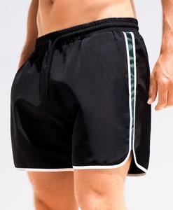 2025 dernière conception hommes Yoga-Style Shorts séchage rapide et tenue décontractée solide motif uni teint en gros - Product Image 2