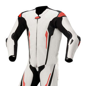 Combinaison de course moto unisexe en cuir véritable, haute qualité, blindée CE, perforée, imperméable, été/hiver - Product Image 5