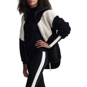 2024 New Arrival High Quality <b>Lightweight</b> Breathable Sherpa <b>Jacket</b> for <b>Women</b> Drop Shoulder Design Comfortable and Stylish - Product Image 3