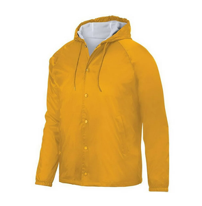 2026 Coaching Jackets OEM Custom High Quality Breathable 100% Nylon Collar Button Closure Coaches Jacket <b>for</b> <b>Men</b> - Product Image 4