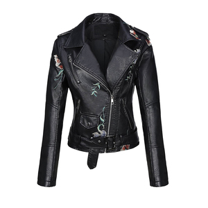 Chaqueta de Cuero de Cordero Genuino para Mujer, Estilo Motero Clásico Vintage con Forro Extraíble, Chaquetas de Invierno en Oferta - Product Image 2