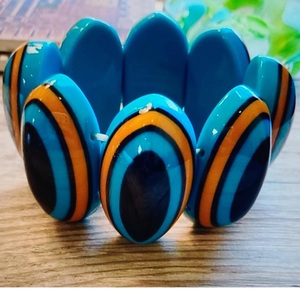 La mejor calidad, pulsera de moda de resina de latón hecha a mano de primera calidad personalizada para mujer con perlas de colores llamativos, India directa - Product Image 4