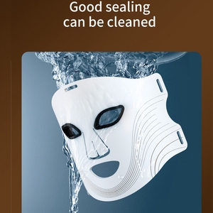 Silicone không dây liệu pháp ánh sáng LED mặt nạ nhà sử dụng ánh sáng màu đỏ mặt nạ giảm đau - Product Image 6