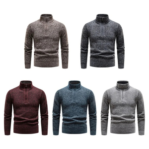 OEM Sweat-shirt à capuche en coton mélangé avec col en molleton personnalisé pour hommes - Product Image 5