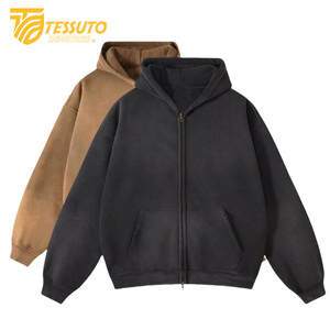 Brown & <b>Black</b> Acid Wash <b>Hoodie</b> for Men Original Cotton Breathable Acid Wash <b>Hoodie</b> Casualwear Acid Wash <b>Zipper</b> <b>Hoodie</b> - Product Image 1