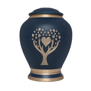 Nueva llegada de aluminio de diseño clásico de latón hecho a mano grabado para cenizas de adultos urna de cremación tamaño personalizado forma de color - Product Image 2