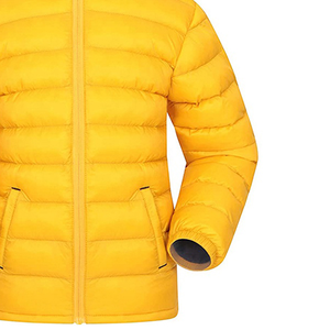 Comfortable Men's Puffer <b>Jackets</b> with Hooded Collar <b>Canvas</b> Fabric Unique High Street Style Personalized Logo - Product Image 6