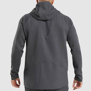 Raglan manga cremallera completa con capucha Fitness al aire libre invierno Breaker impermeable poliéster hombres Fitness chaqueta - Product Image 2