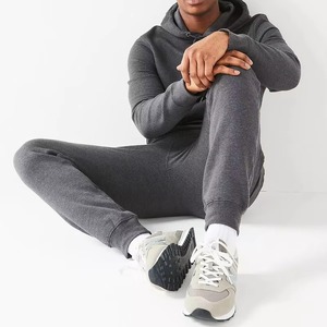 2025 nouveau Design Simple couleur vierge 100% coton fait tissu respirant de qualité supérieure fait hommes survêtements - Product Image 1