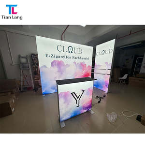 TianLang LED Caixa Llum Banderola Estand De Feria Equipament Con Marc PVC Tela Seg Taula Promocional De Exhibición Racks - Product Image 4