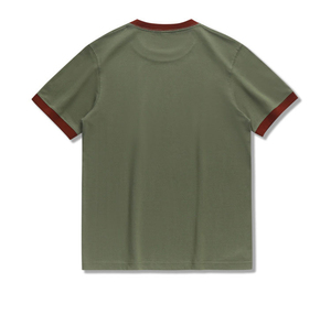 T-shirts pour hommes à col rond confortables, 100% coton, logo personnalisé, manches courtes, unis, faible MOQ - Product Image 2