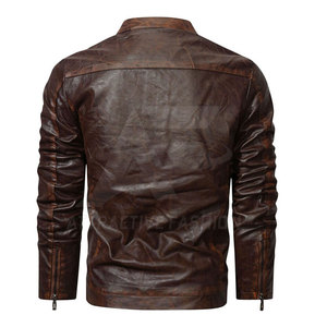Premium <b>Men</b> <b>Leather</b> <b>Jacket</b> With Elegant Front Finish For Casual Winter <b>Jacket</b> Street Fashion - Product Image 2