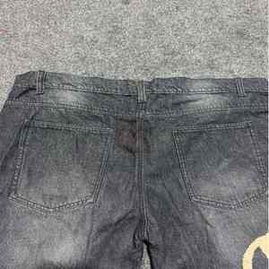 กางเกงยีนส์ซักได้ผู้ชายกางเกงขาสั้นผ้าฝ้าย100% ระบายอากาศได้ดีเอวสูงสไตล์ลำลองสำหรับฤดูร้อนตามสั่ง - Product Image 4