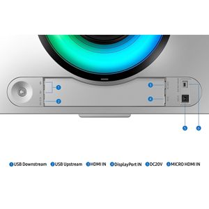 Monitor de Computadora para Juegos con Pantalla Curva Plateada de 124.5 cm, Módulos de Papel Electrónico Eink - Product Image 3