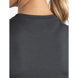 Haute qualité tempête gris femmes Gym t-shirt extensible pleine longueur manches courtes col rond Polyester nouveau décontracté Yoga entraînement t-shirt - Product Image 6