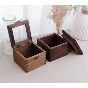 Cajas de madera personalizadas de alta calidad para almacenamiento de joyas y regalos Embalaje sólido con opciones de logotipo en múltiples estilos atractivos - Product Image 1