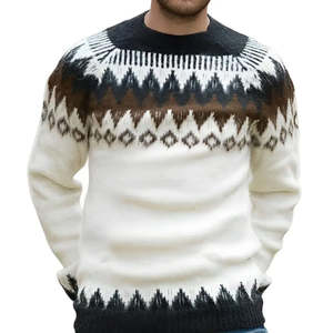 Nouvelle arrivée sur mesure OEM pull Plaid haut tricoté pull à manches longues Style pull tricots vêtements respirant - Product Image 4