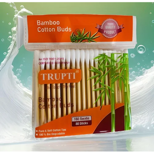 Hisopos de Algodón Biodegradables TRUPTI, Medianos, Desechables, Paquete de 100 Unidades para Uso Diario, Limpieza de Maquillaje, Cuidado de Oídos, Belleza y Cosmética - Product Image 6